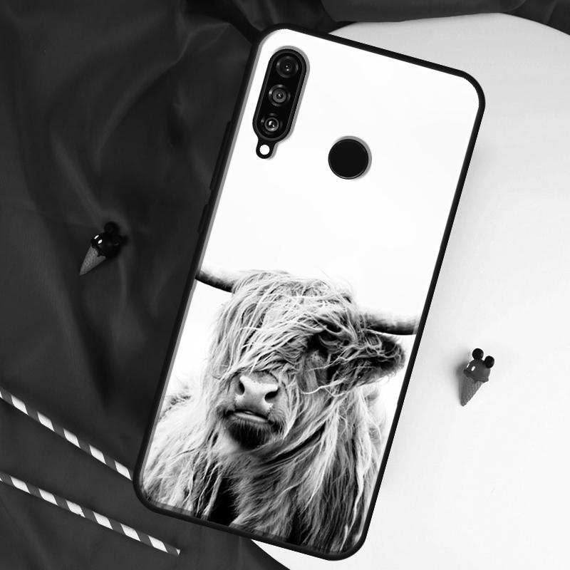 Highland Cows For Huawei Nova 12i 11i 8i 12s 9 10 SE Y90 Y60 Y70 Y72 Y61 Y91 P20 P40 P30 Lite P60 Pro Case
