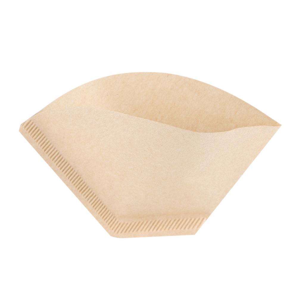 40 Stück ungebleichte natürliche Kegelform Tropfkaffeebecher Filterpapiere #102
