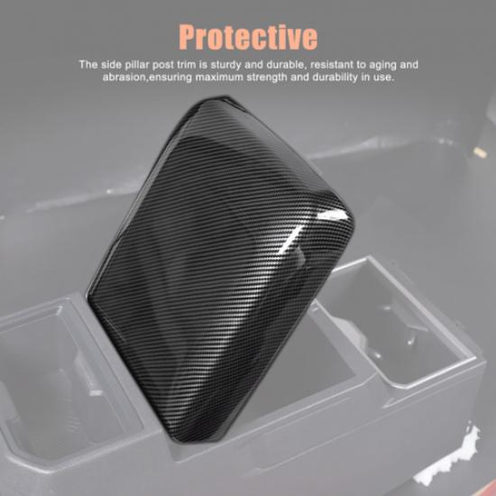 Carbon Fiber Style Console Armrest Box Cover Panel For Toyota Tacoma 2024 - 2025