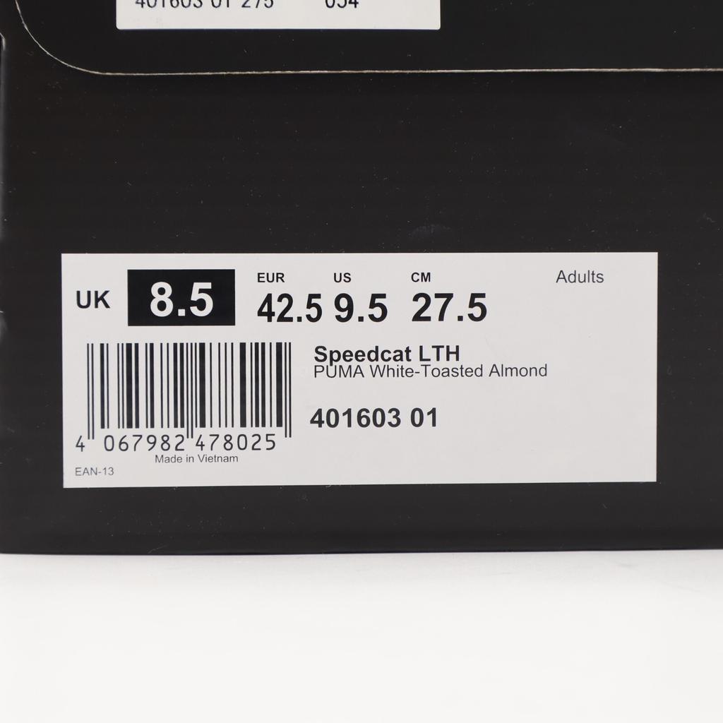 401603-01 Puma Speedcat Leather Puma White Toasted Almond (Men's)
