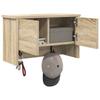 Wall Mounted Nightstand with Door Sonoma Oak 50 x 20 x 30 cm