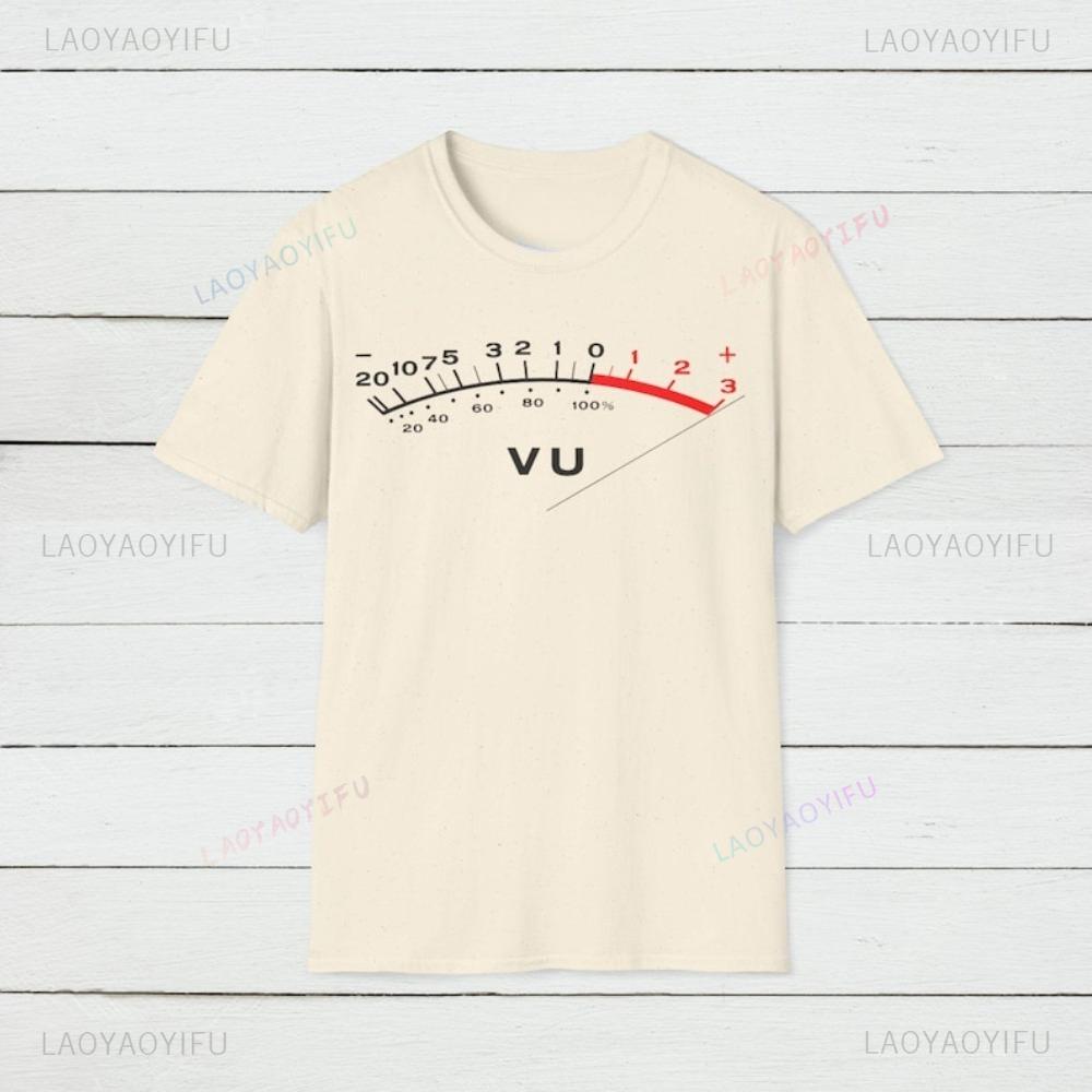 VU Meter Audio Sound Engineer Analog Electronic Gift ONeck T Shirt Recording Studio Casual Fashion Harajuku Loose Unisex Tshirt