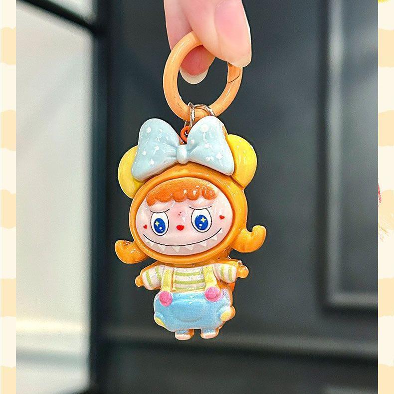 Girl Heart Cartoon Soft Cute Couple Best Friend Keychain Pendant Cute Japanese Korean Style