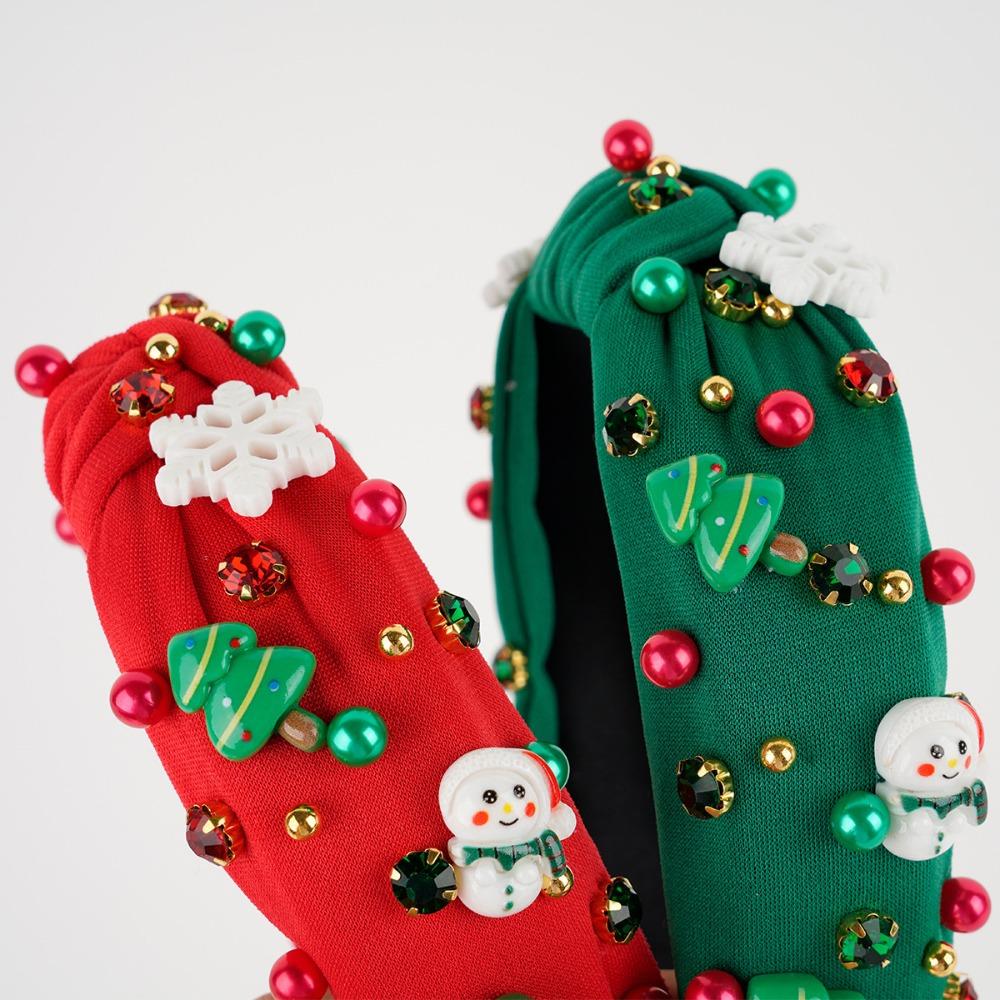 Bow Snowman Creative Hair Hoop Snowflake Party Cosplay Props Christmas Hairband Daily
