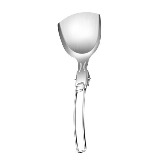 

Складной набор посуды из нержавеющей стали с запирающейся ручкой, портативная лопатка для кемпинга, ложка, лопатка для путешествий, приготовления пищи, походов, барбекю, пикника, посуда