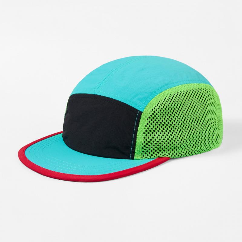 Ultraleichte 5-Panel-Netzkappe Schnelltrocknend Atmungsaktiv Laufkappe Outdoor-Sportmütze Für Radfahren Baseball Trailrunning Snapback-Mütze