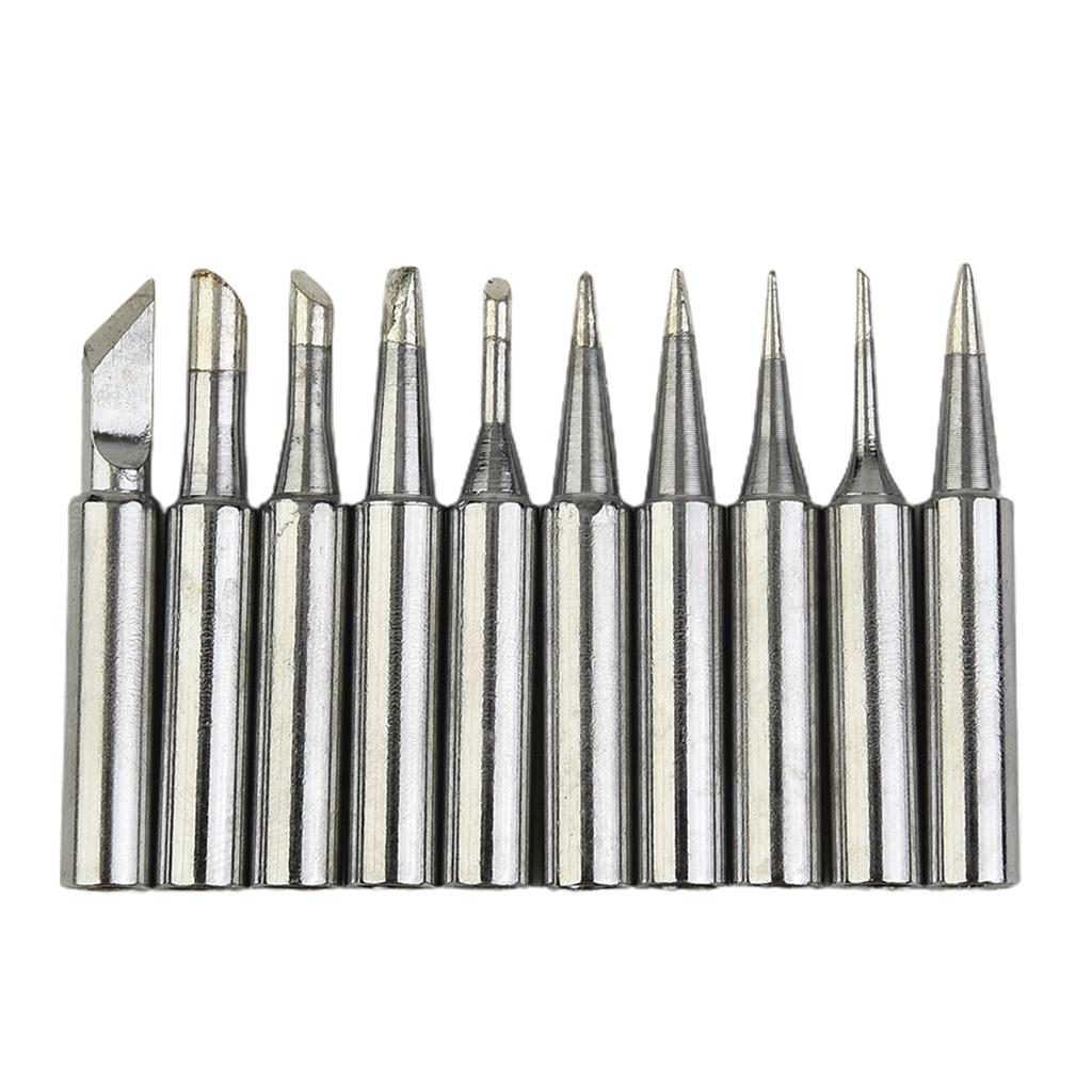 10pcs Soldering Iron Tips 900M-T-B-C Lead-free Welding Tips Copper Base For Rework Soldering Station Welding Equipment Accessory