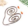 Copper Palm Ring Energy Spiral Hand Ring Women Men Reiki Palm Ring Compatible with Crystal Gem for Meditation Chakra Healing Manifestation