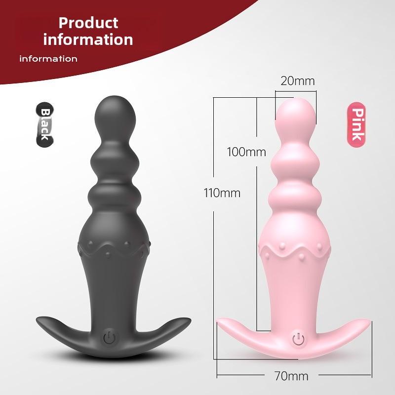 Drahtlose Fernbedienung Tragbares Vorzimmer Zugperlen M2 Vibration Analplug Prostata-Massage Masturbator Erwachsenenprodukte