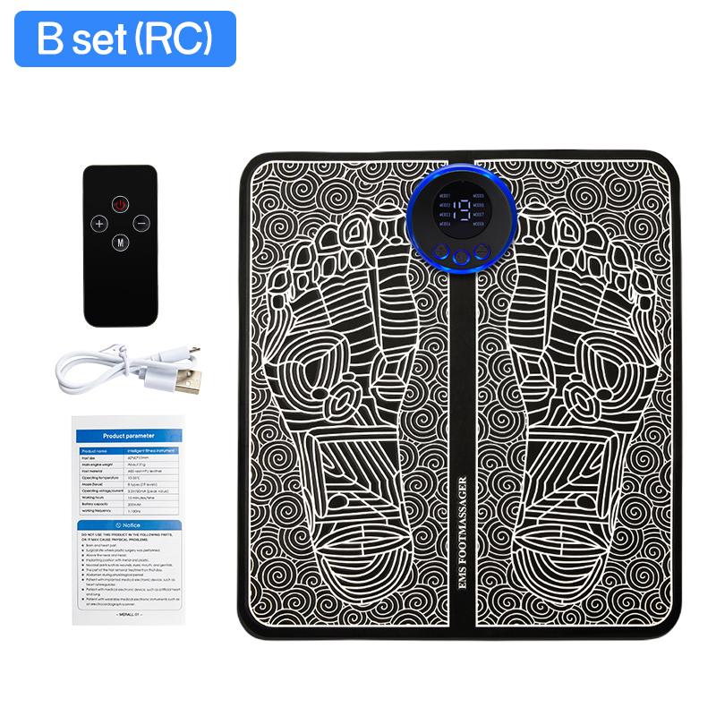 Electric Ems Foot Massager Pad Relief Pain Relax Feet Acupoints Massage Mat Shock Muscle Stimulation Improve Blood Circulation