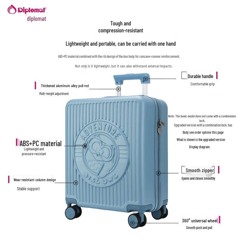 Diplomat BB-L3303 Hard-Shell Spinner Suitcase