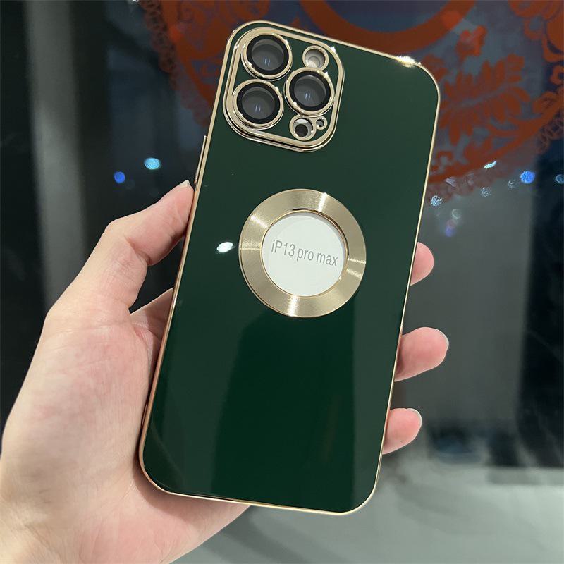 Pupillenlinsen-CD-Muster iPhone Hülle für iPhone 11-14 - Galvanisiertes TPU Einfarbig