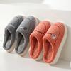 New cotton slippers women's thickened autumn and winter indoor home warmth velvet thick bottom non-slip deodorant cotton mop