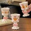 Pink Cartoon Bear Tall Ceramic Mug Ice Cream Cup Cute Wind Wine Glass Egg Gift Box Souvenir
