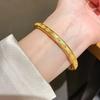 Vintage Cross Bracelet With Cz Zirconia Copper Gold Plating For Fashion Enthusiasts