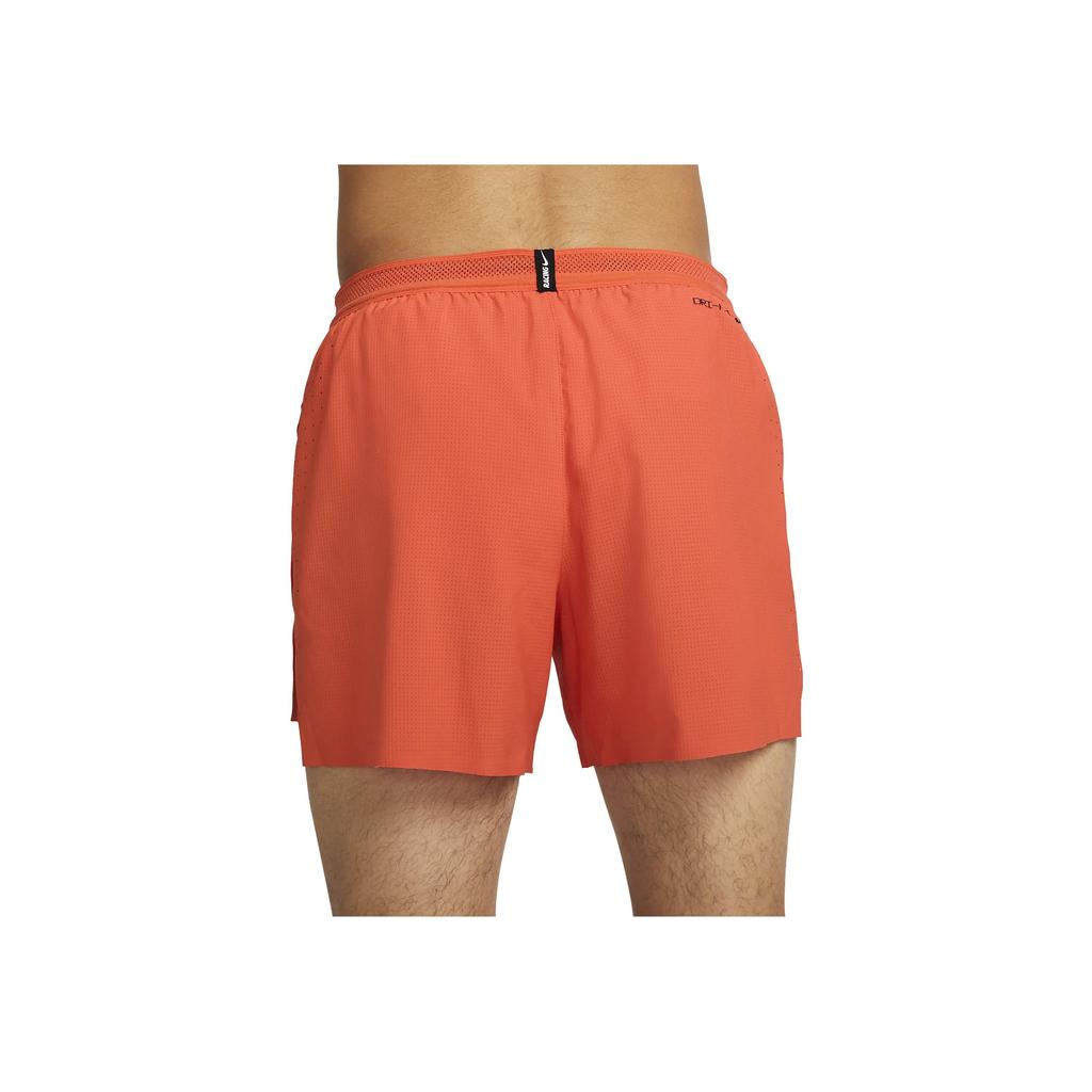 Nike Dri-FIT ADV AeroSwift Logo Print Drawstring Mid-Rise Fitted Sports Shorts Men Shorts Orange CJ7840-804