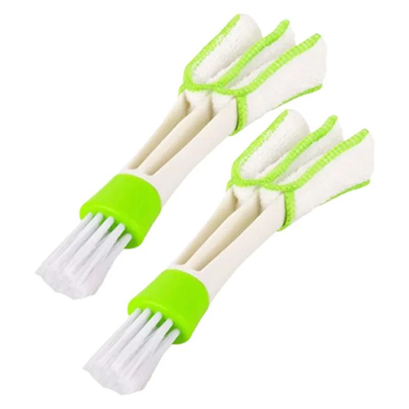 Car Air Conditioner Vent Brush Microfibre Car Grille Cleaner Auto Detailing Blinds Duster Car Cleaning Brush Interior Accessorie