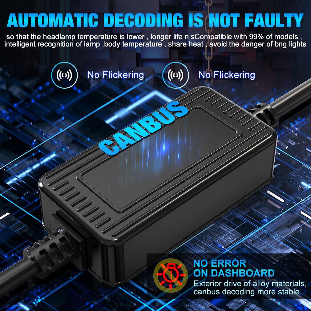 2Pcs H4 LED Headlight H11 Canbus 20000Lm 6000K 4300K 3000K 3 Color Changing Front Light Bulbs H8 9005 HB3 9006 HB4 9012 Hir2 H27 880 881 Auto Fog Lamp