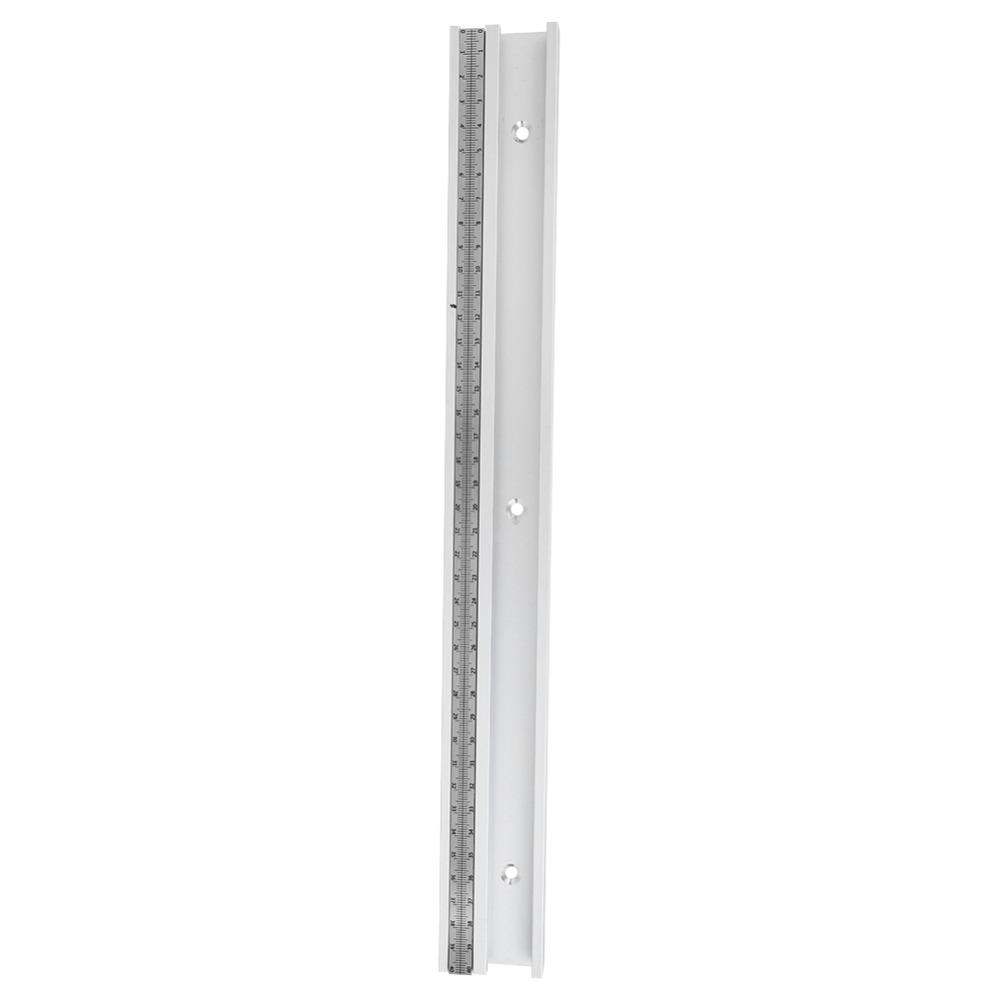400mm Length T Track With Scale Aluminum Alloy Woodworking Slider Tool For Table Saw Jigs