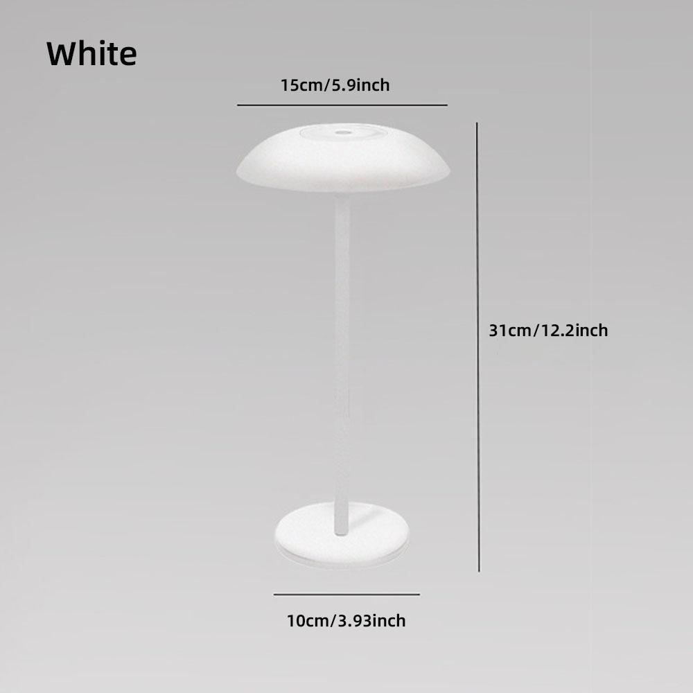 

Светодиодная сенсорная настольная лампа с зарядкой через USB, настольная лампа с атмосферой для спальни, прикроватного светильника, ресторана, бара, декоративного ночника в стиле ретро белый