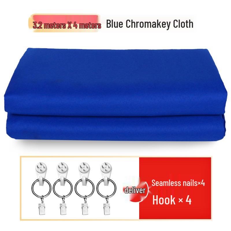 Blue and Green Screen Backdrop for Photography and Live Streaming with Stand