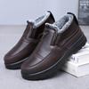 Winter Men's Boots New Plush Warm Waterproof Non Slip Cotton Boots Comfortable Outdoor Cold Proof Ankle Boots Botas Para Hombre