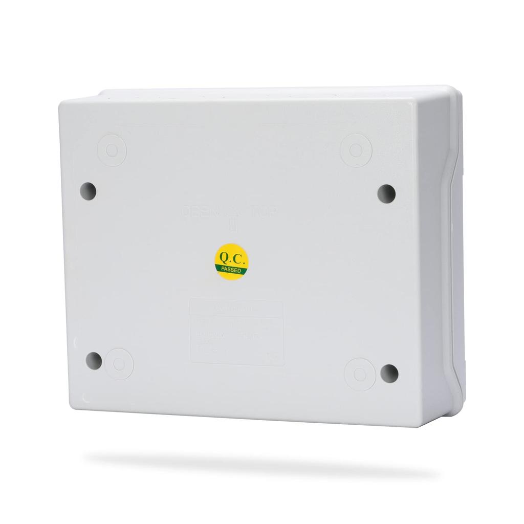 Mollom Distribution Box with Busbar and Din Rail for Miniature Circuit Breakers IP66 Use 12-Way (MCBs), Waterproof, Padlockable, Indoor/Outdoor