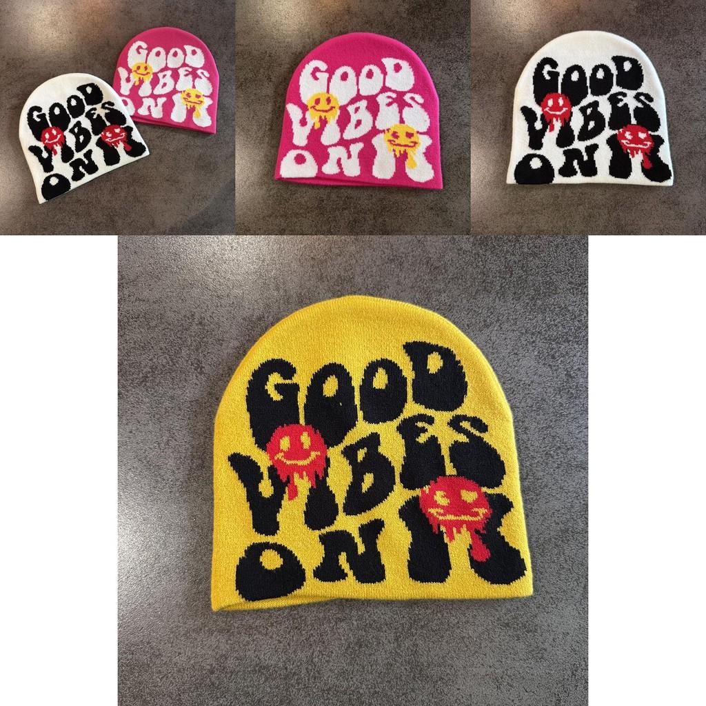 Beanie Hat With Halloween Letter Pattern For Men Women Autumn Cold Weather Fashion