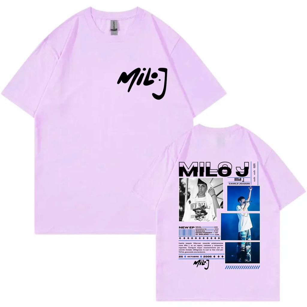 Rapper Milo J 511 Album Merch Tshirt Men Women Clothing Fashion Hip Hop Tshirts Summer Oversized Cotton Short Sleeve T Shirt