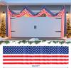 Patriotic Red Blue Bunting for Independence Day Memorial Day Party Decorations