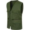 Men's Multi Pocket Travelers Fishing Photography Director Casual Vest Outdoor