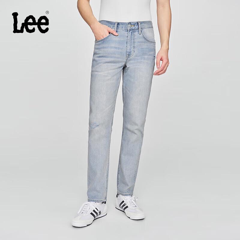 Lee Men's 723 Slim Straight Vintage Light Blue Cooling Jeans
