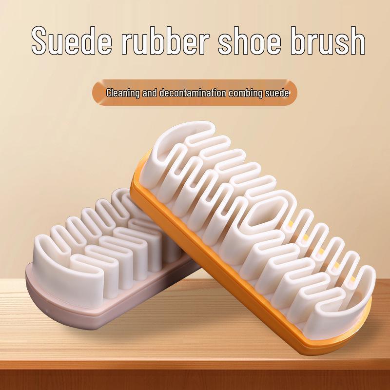 Weiche Gummi-Borsten Wildleder- & Nubukschuh-Reinigungsbürste zur Fleckenentfernung auf Schneestiefeln