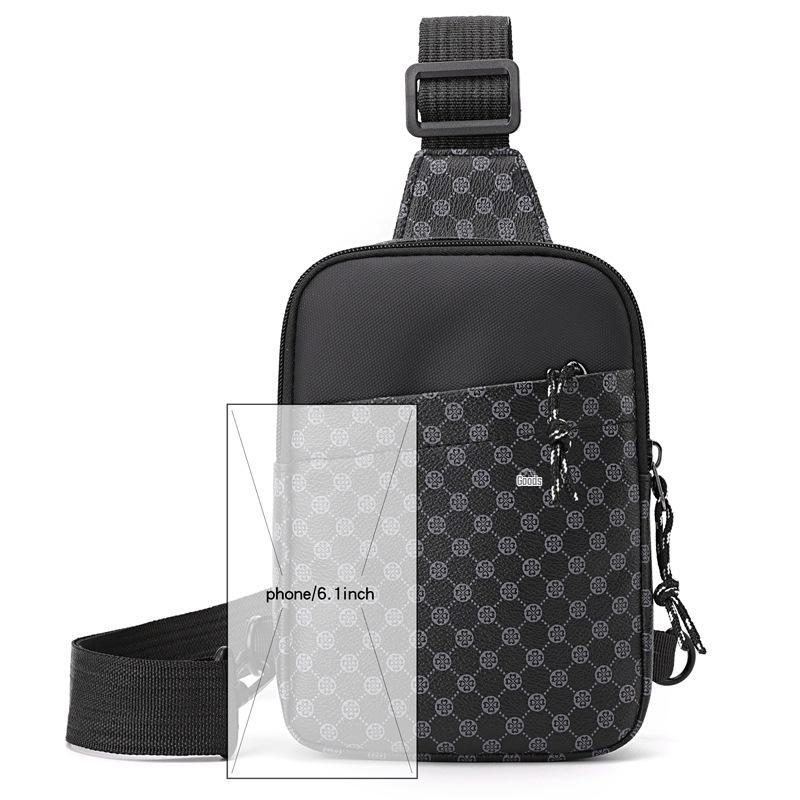 Lässige Commuter-Umhängetasche für Herren mit großem Logo-Print