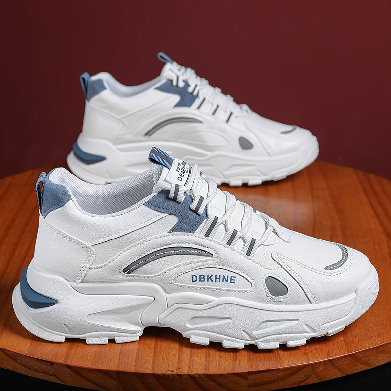 Men's Shoes Spring and Summer Breathable Casual Board Shoes Men's Fashion Trend Low White Shoes Sneakers