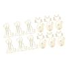 100Pcs Gold Paper Clips Metal Rustproof Plating Process Gold Fadeless Widely Used Cute Paper Clips f