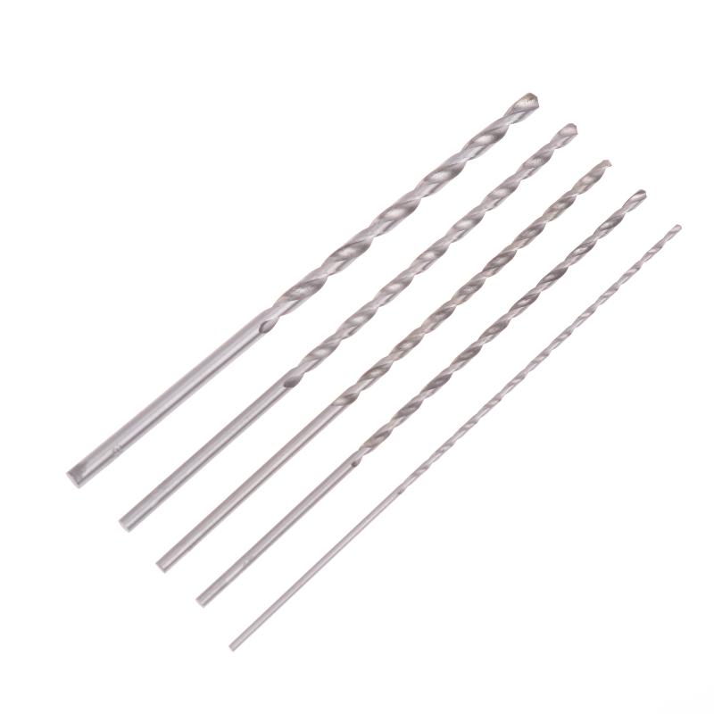 5Pcs 2Mm 3Mm 3.5Mm 4Mm 5Mm Twist Drill Bit Kit For Wood Plastic Alloy Metal Woodworking Deep Hole Drilling