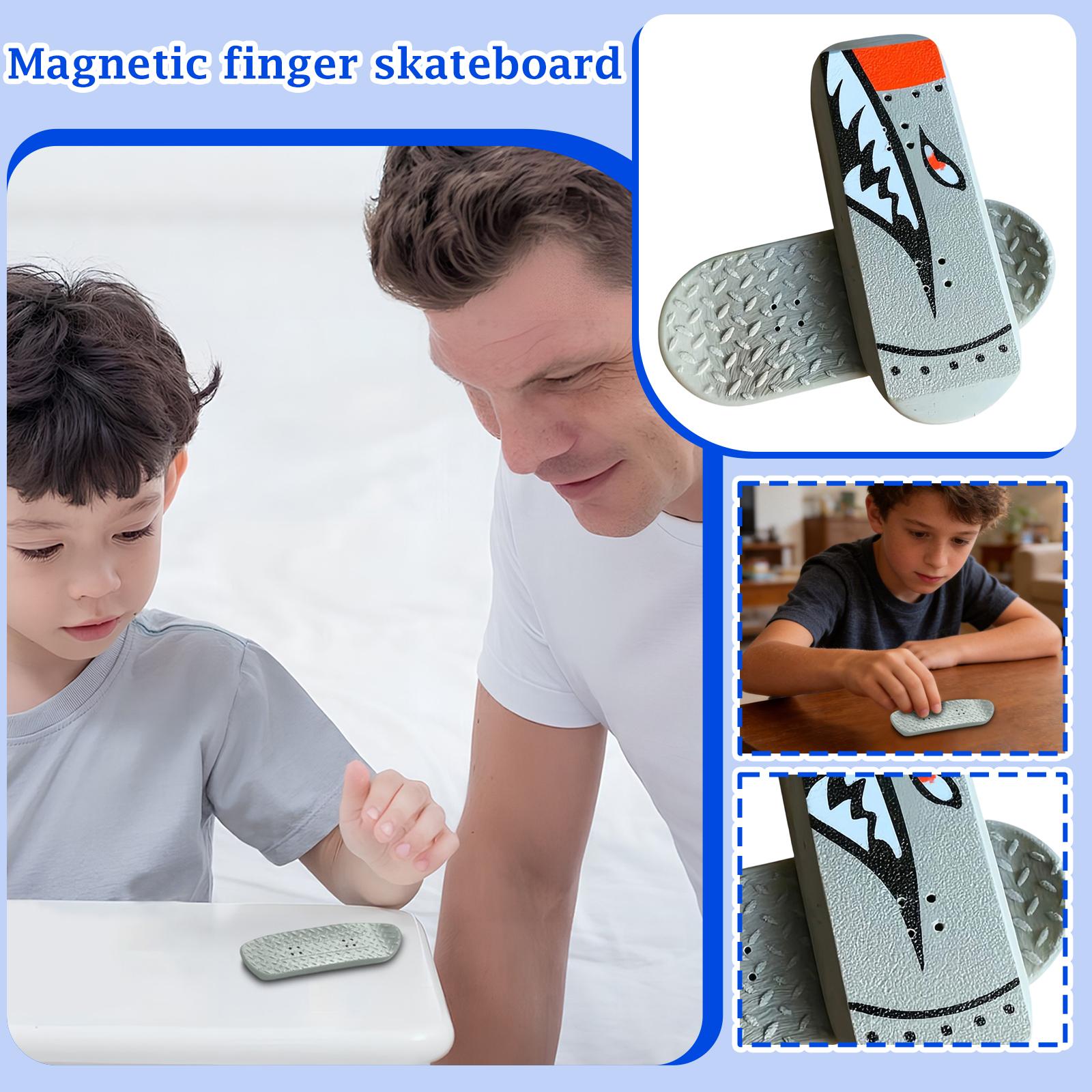 

Finger Skateboard, Portable Fingertip Skateboard Toy, Stress Relief Desk Toy For Adults & Kids One Size