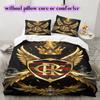 Flamengo football soccer Pattern Bedding,Quilt Set Quilt Cover Pillowcase Home Birthday Gift (1*duvet cover+2*pillowcase,without core)