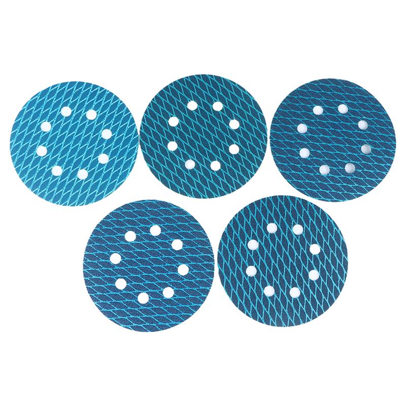 10Pcs Of 5-Inch 8-Hole Diamond-Shaped Sanding Discs With Adhesive Backing, Available In Grits 60-400 For Woodworking