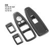 ABS Carbon Fiber Finish Window Switch Panel Cover Trim Suitable for 3GT F20 F30 F31 F32 F34 F36 Car Interior Enhancement