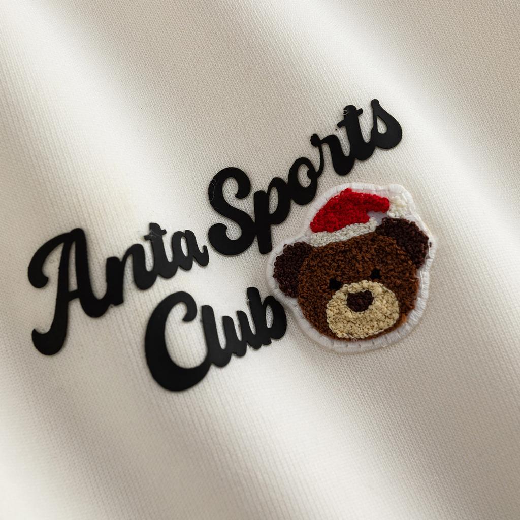 Anta Lifestyle Series Pullover Sweatshirt Spring 2026 Men sweatshirt Ivory-White 952618702S-1