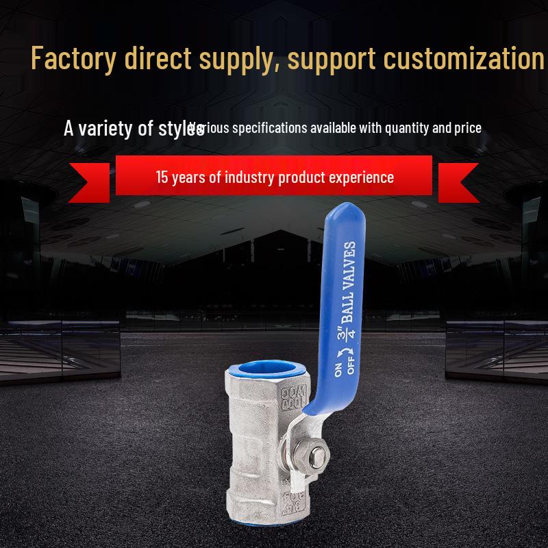 Stainless Steel 304 Lightweight One-Piece Ball Valve with Internal Thread