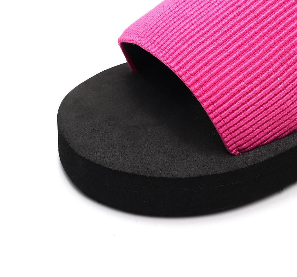 Women's Platform Wedge One-Strap Sandals - Non-Slip Thick Bottom Beach Slippers