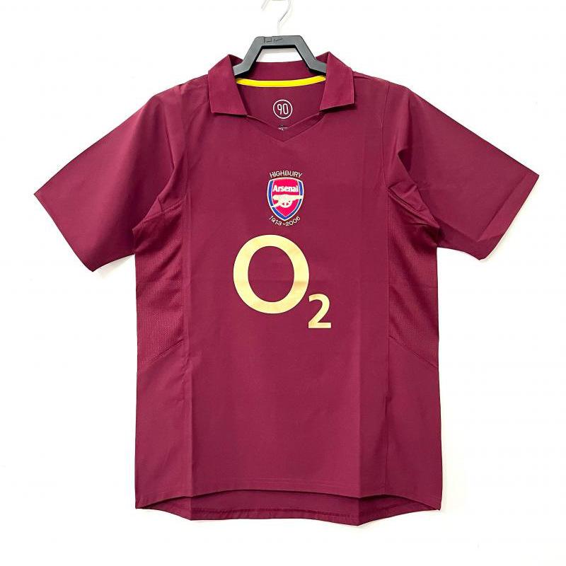 Arsenal '05-'06, Liverpool '06-'07 & AC Mailand Kaka, Henry & Gerrard Retro Trikot Kurzarm