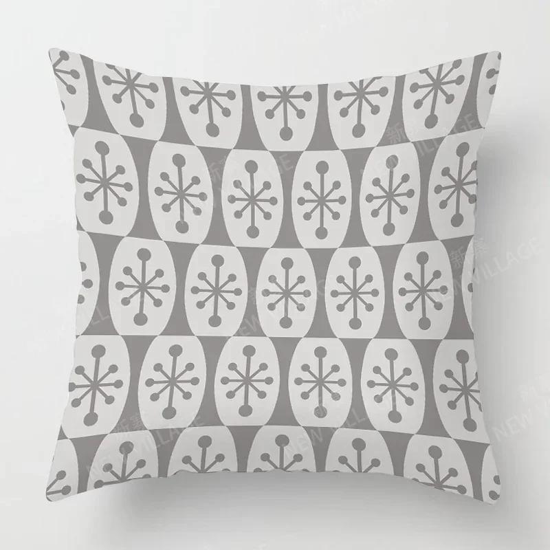 Nordic Fall Home Decor Autumn Throw Pillow Case Sofa Cushion Cover Modern  Geometry