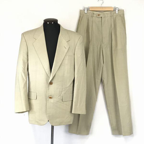 

Made in Japan/Paul Smith/Wool Single Suit/Two-Piece Set Up/Men s M/Beige/Check Pattern/Half Lining/Spring-Summer