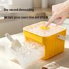 Ice Cube Mold with Drawer: Large Capacity Press-Type DIY Ice Storage Box