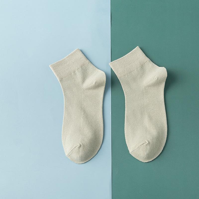 

Жіночі весняно-літні бавовняні шкарпетки з тонкою сіткою в японському стилі - зручні одноколірні шкарпетки посередині One Size