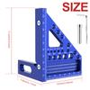 Multi-Angle Measuring Ruler, 45/90 Degree Carpenter Square Aluminum Miter Drawing Line Ruler, Imperial Woodworking Square Tools